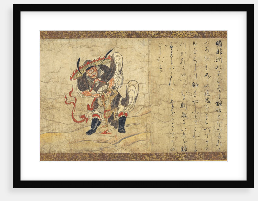 Shoki from Extermination of Evil hanging scroll by Anonymous