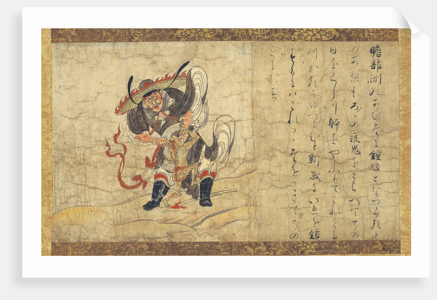 Shoki from Extermination of Evil hanging scroll by Anonymous