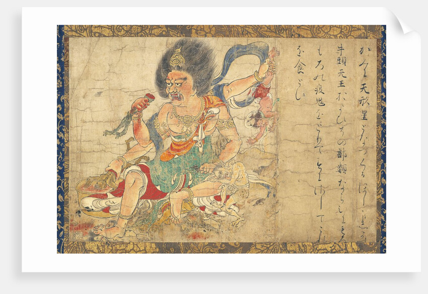 God of Heavenly Punishment from Extermination of Evil hanging scroll by Anonymous