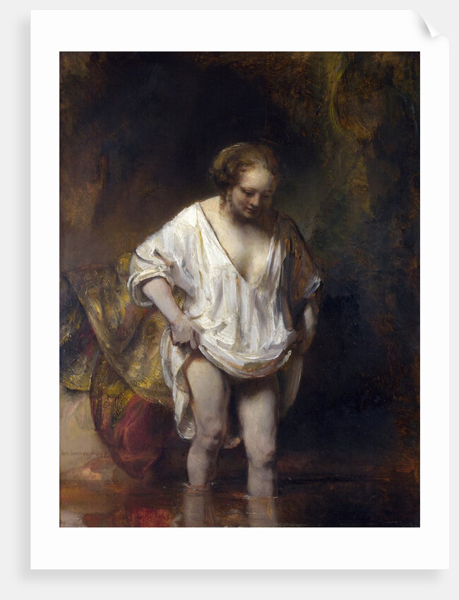 Woman Bathing in a Stream by Rembrandt van Rijn