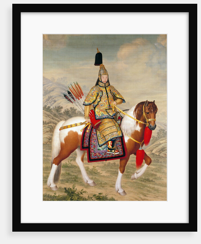 The Qianlong Emperor in Ceremonial Armour on Horseback by Giuseppe Castiglione