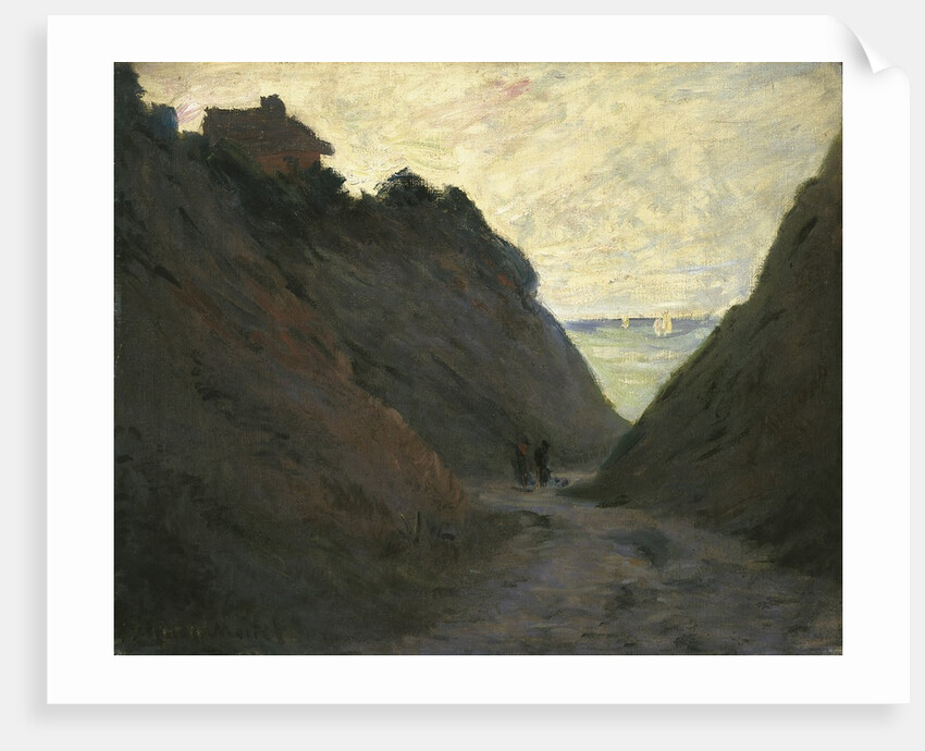 The Sunken Road in the Cliff at Varengeville by Claude Monet