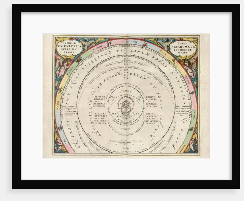 Plate 9 from Harmonia Macrocosmica by Andreas Cellarius