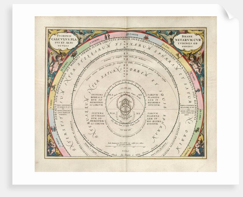 Plate 9 from Harmonia Macrocosmica by Andreas Cellarius