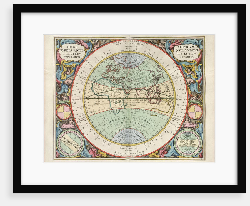 Plate 13 from Harmonia Macrocosmica by Andreas Cellarius