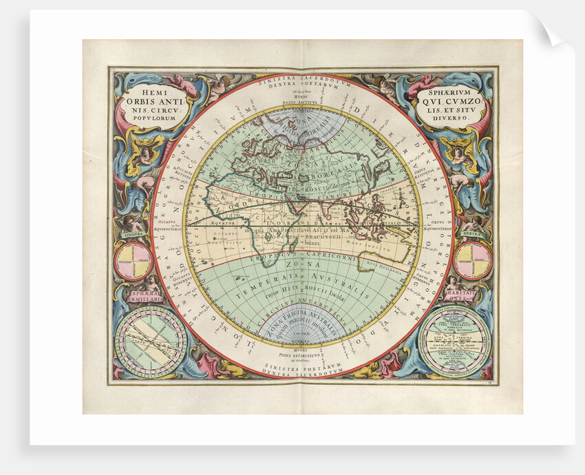 Plate 13 from Harmonia Macrocosmica by Andreas Cellarius