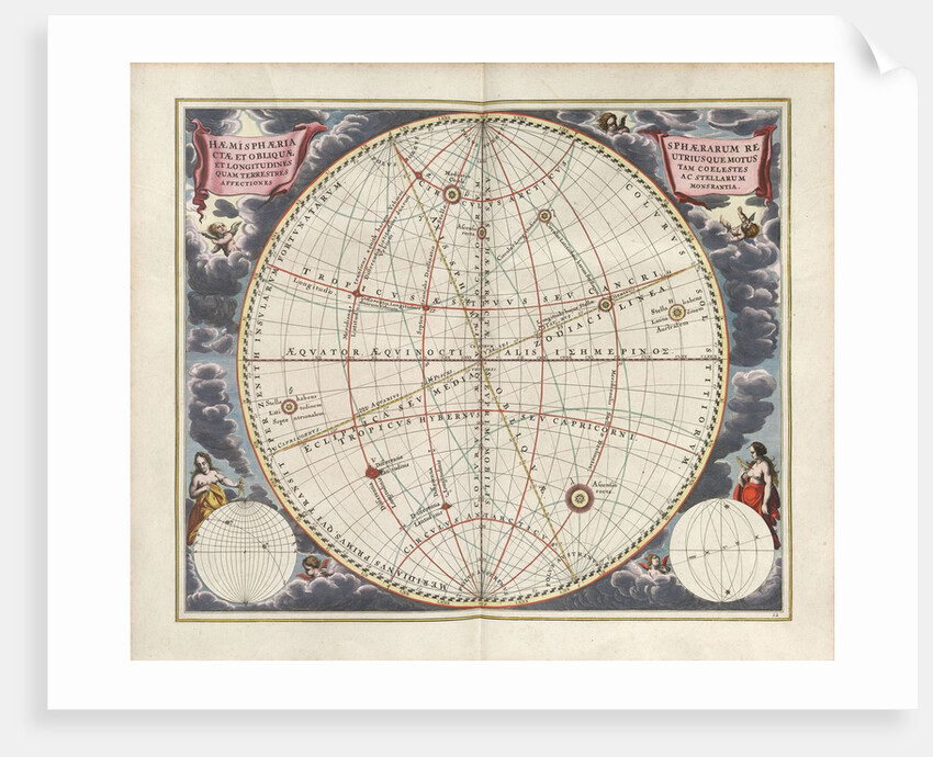Plate 12 from Harmonia Macrocosmica by Andreas Cellarius