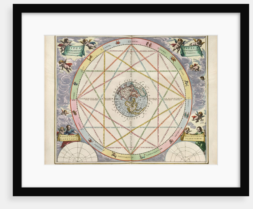Plate 15 from Harmonia Macrocosmica by Andreas Cellarius