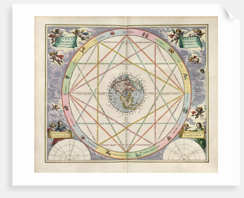 Plate 15 from Harmonia Macrocosmica by Andreas Cellarius