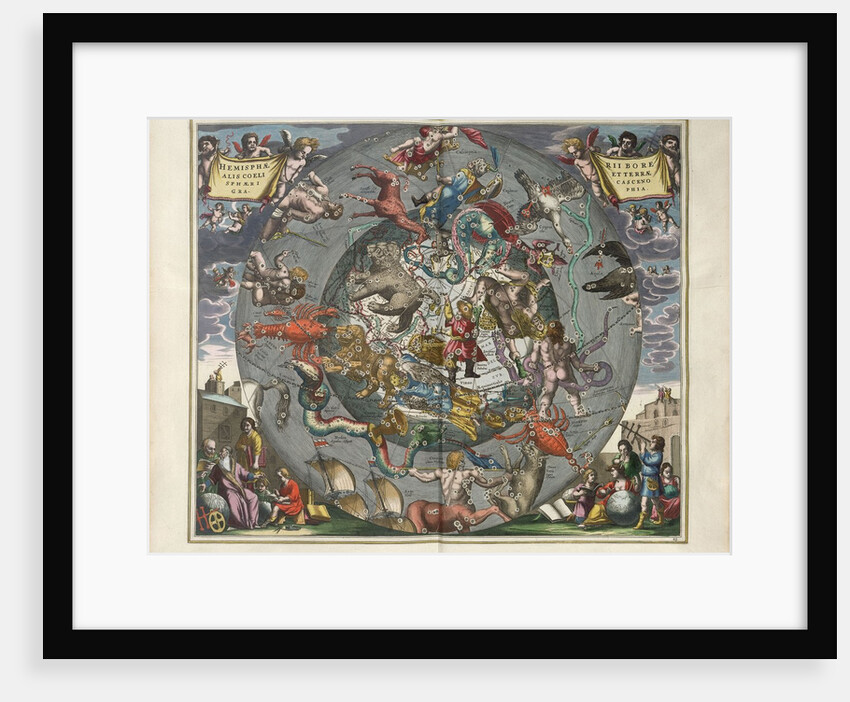 Plate 25 from Harmonia Macrocosmica by Andreas Cellarius