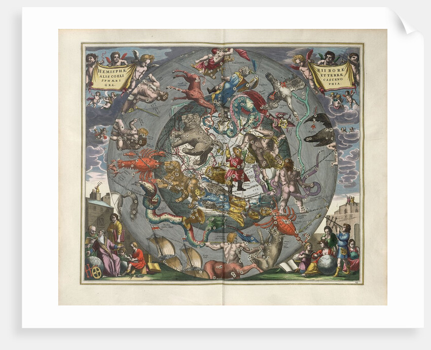 Plate 25 from Harmonia Macrocosmica by Andreas Cellarius