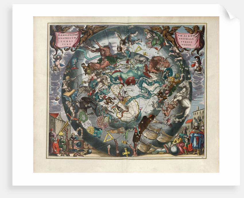 Plate 28 from Harmonia Macrocosmica by Andreas Cellarius