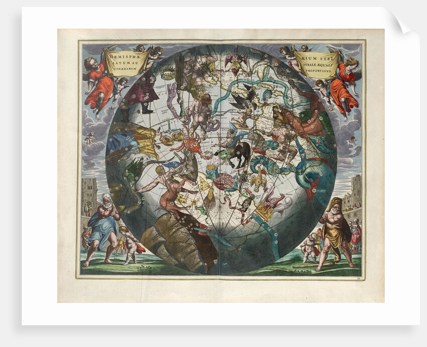 Plate 29 from Harmonia Macrocosmica by Andreas Cellarius