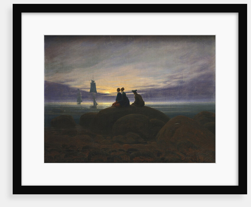 Moonrise over the Sea by Caspar David Friedrich