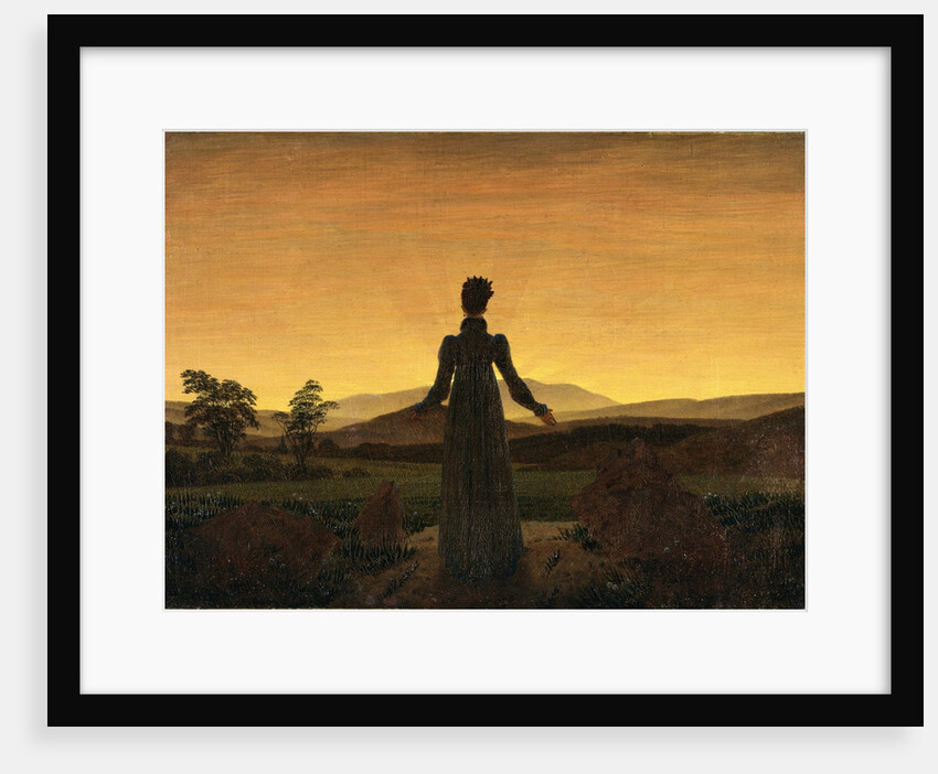 A Woman at Sunset or Sunrise by Caspar David Friedrich