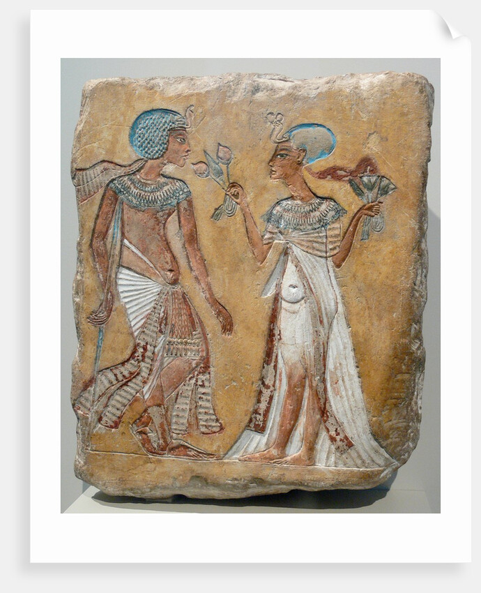 Armana style relief of a royal couple by Anonymous