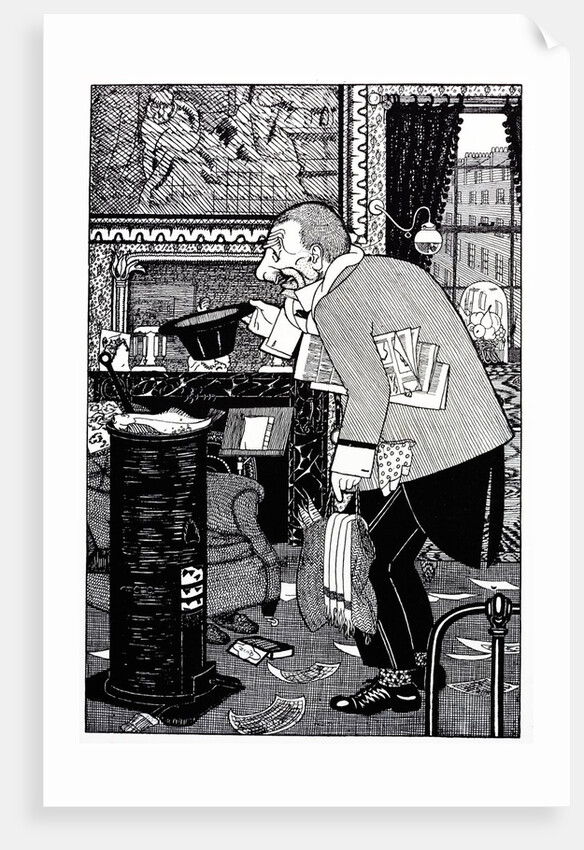 Caricature of impressionist painter Walter Richard Sickert by Anonymous