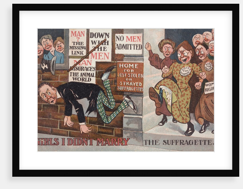 Anti-suffragette postcard by Anonymous
