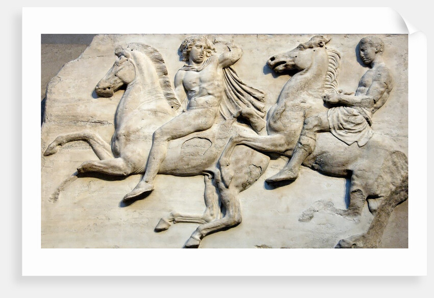 Cavalcade from the west frieze of the Parthenon by Anonymous