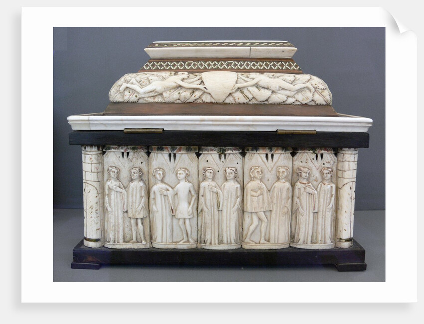 Embriachi workshop jewelery casket with pairs of lovers by Anonymous