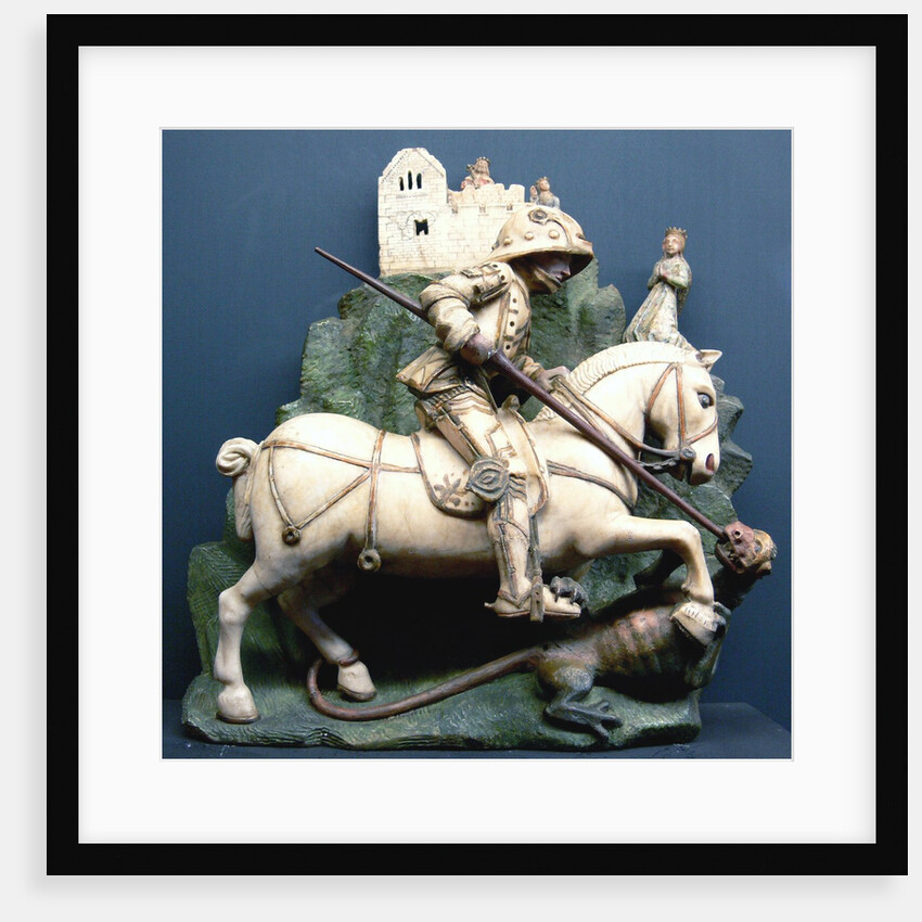Sculpture of Saint George Slaying the Dragon by Anonymous