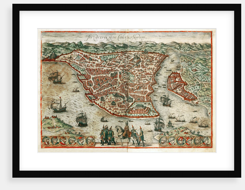 Map of Byzantium and Constantinople by Anonymous
