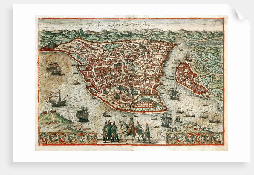 Map of Byzantium and Constantinople by Anonymous