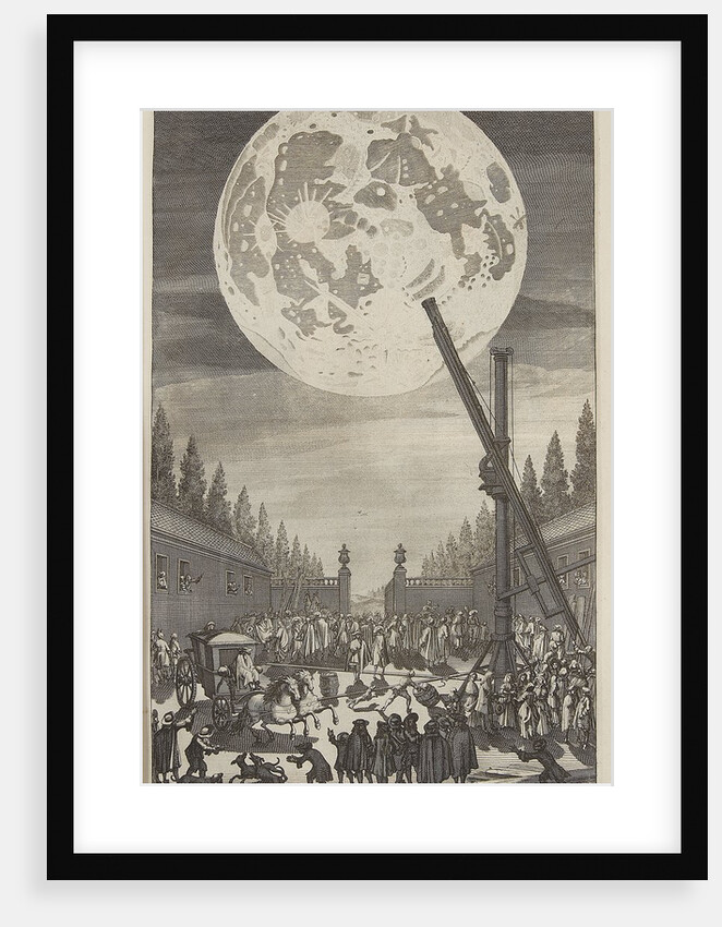Etching of lunar disk by Jan Goeree
