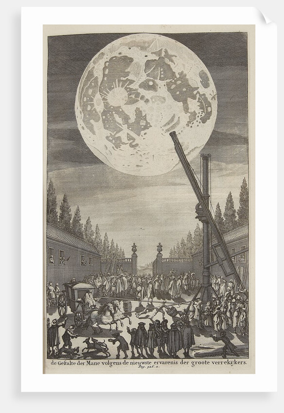 Etching of lunar disk by Jan Goeree