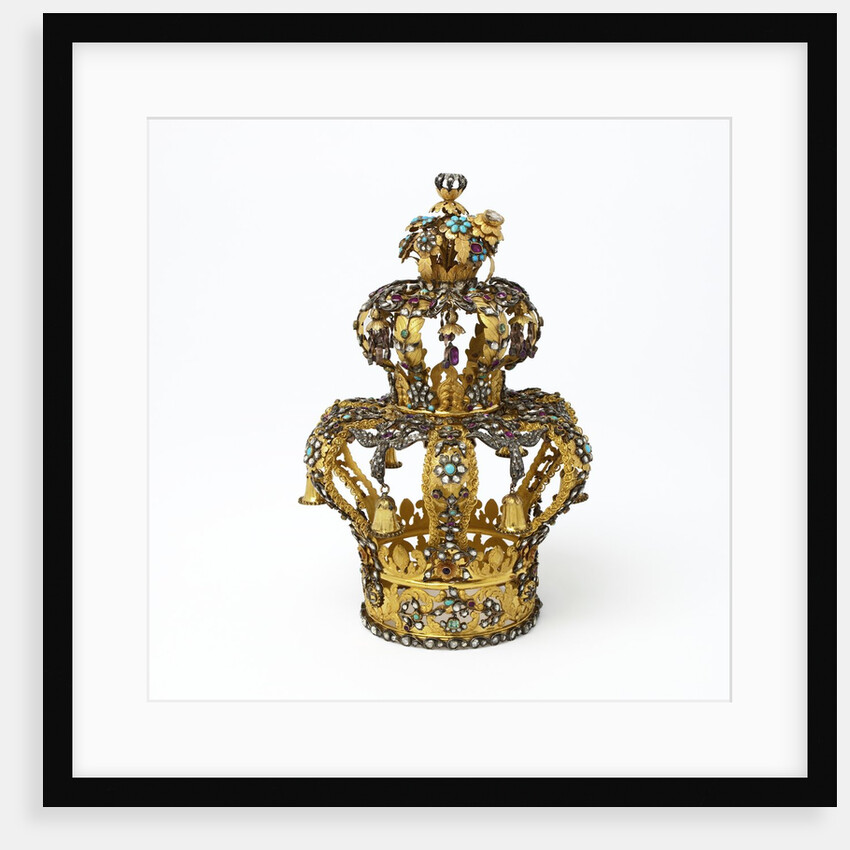 Gold and silver Torah crown by Anonymous