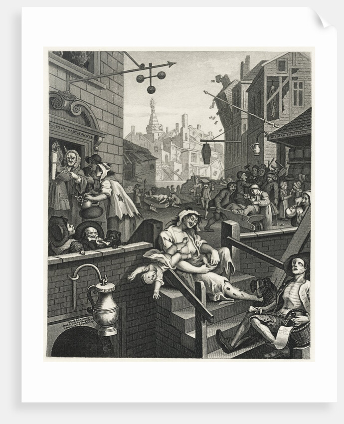Gin Lane by William Hogarth