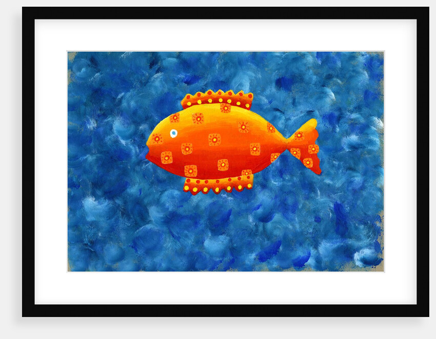 Spotted colorful fish by Anonymous