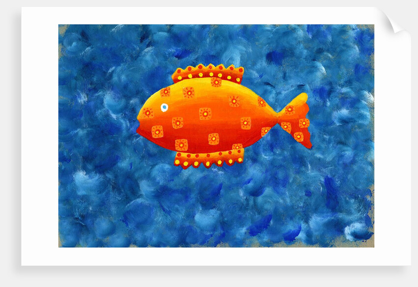Spotted colorful fish by Anonymous