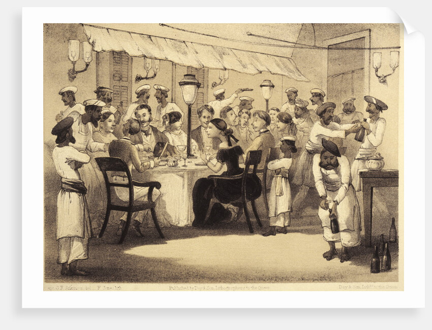 British colonials having dinner by Anonymous