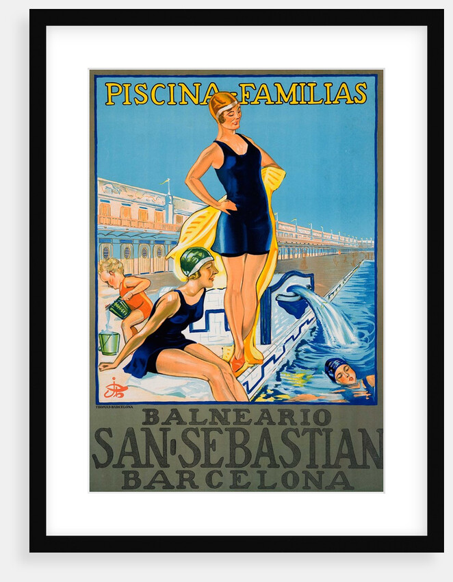 Balneario San Sebastian Barcelona poster by Anonymous