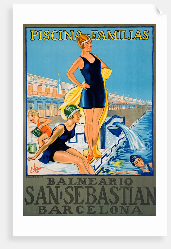 Balneario San Sebastian Barcelona poster by Anonymous