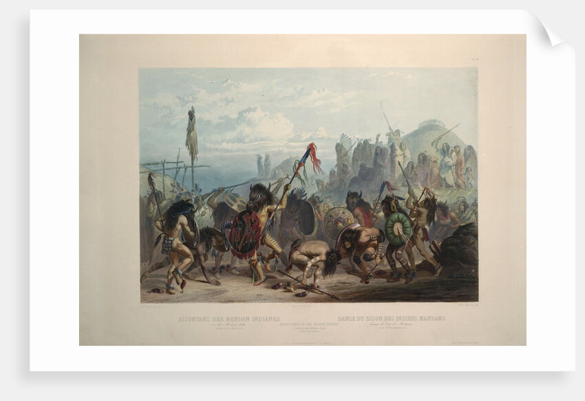 Bison dance of the Mandan Indians by Karl Bodmer