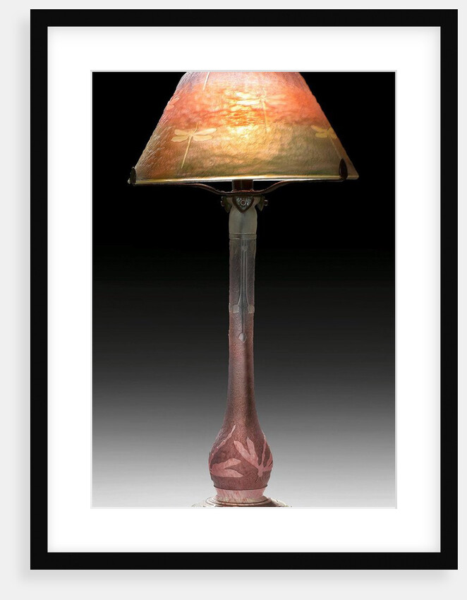 Art Nouveau glass lamp by Anonymous