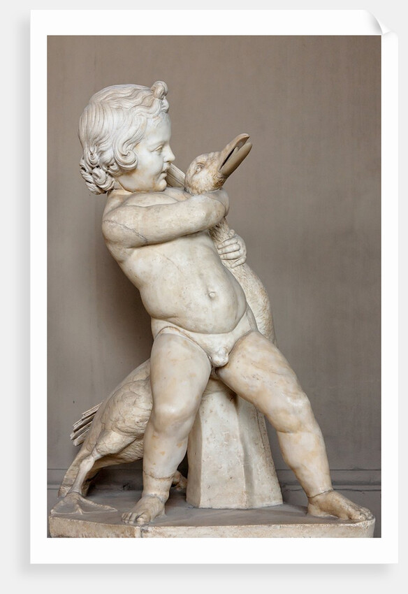 Roman copy of Hellenistic statue of a boy strangling a goose by Anonymous