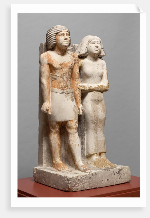 Egyptian Fifth Dynasty statue of Kapuptah and his wife by Anonymous