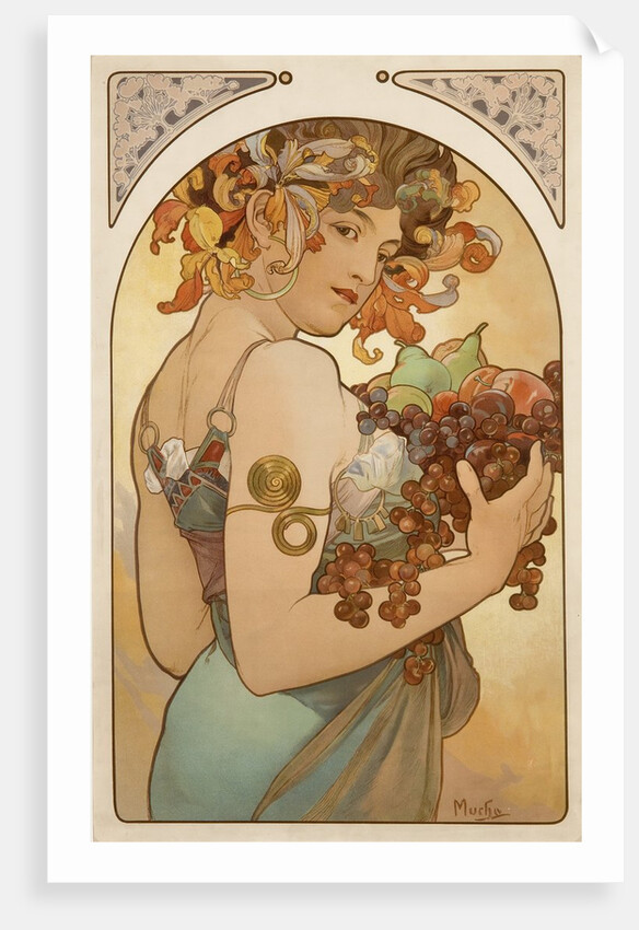Fruit by Alphonse Mucha