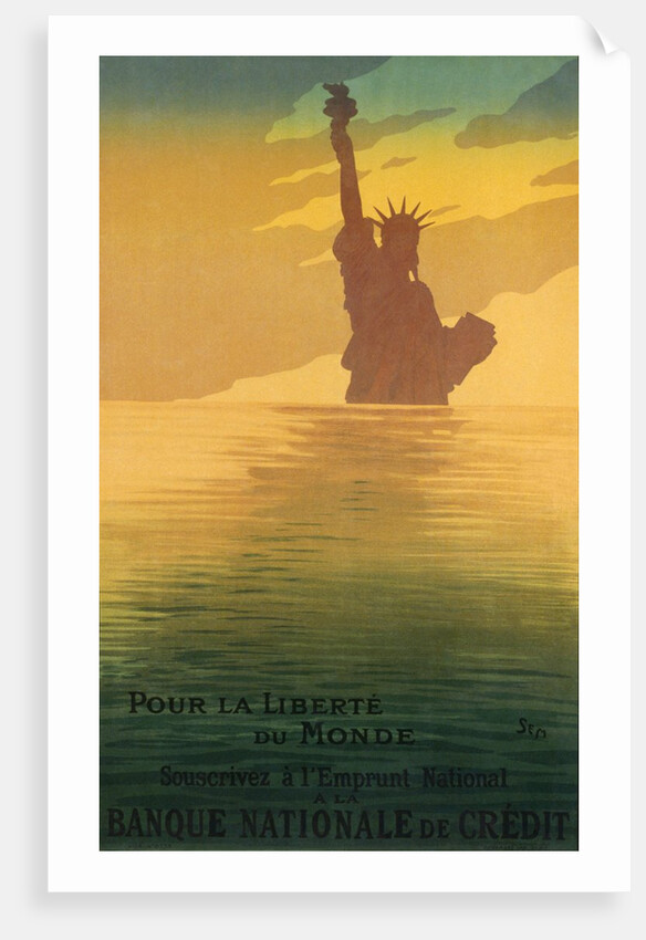Pour la liberte du monde poster by Georges Goursat