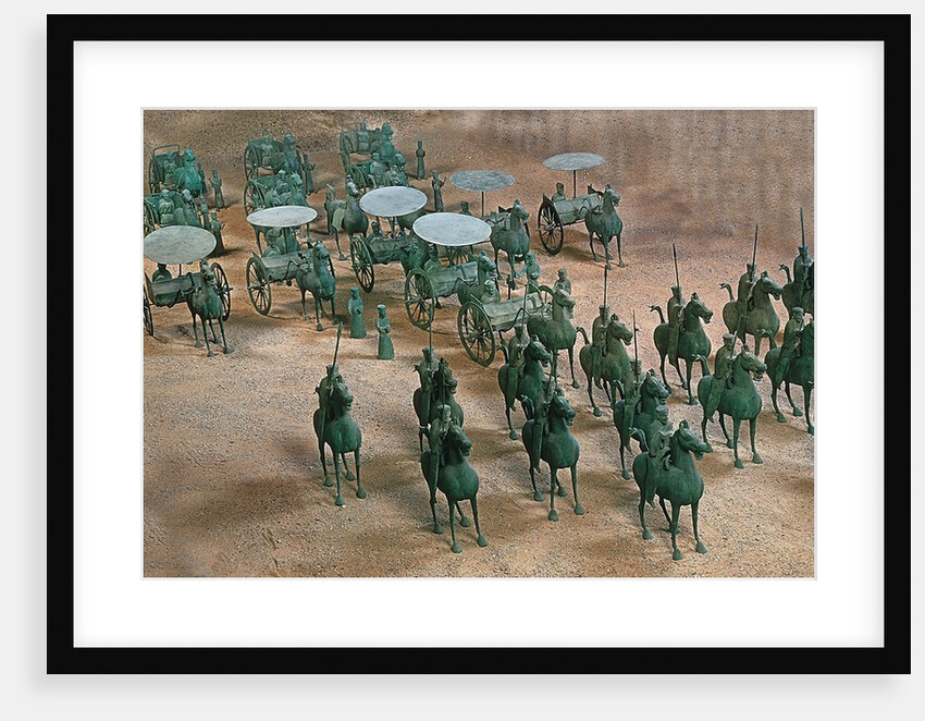Eastern Han Dynasty bronze cavalry and chariots by Anonymous