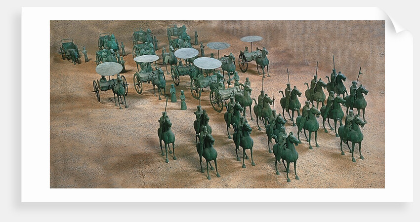 Eastern Han Dynasty bronze cavalry and chariots by Anonymous