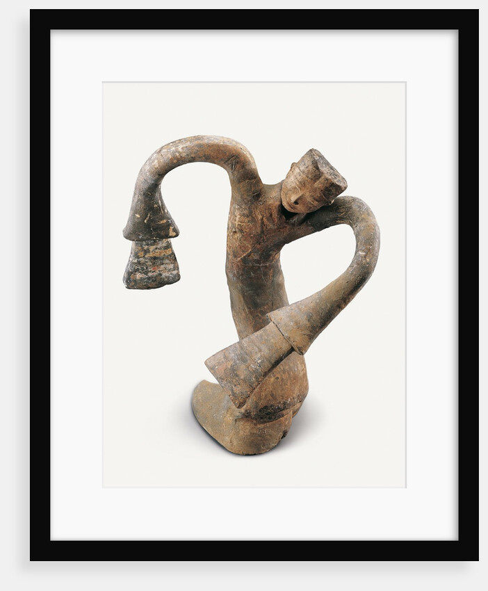 Han Dynasty sculpture of terracotta dancer by Anonymous