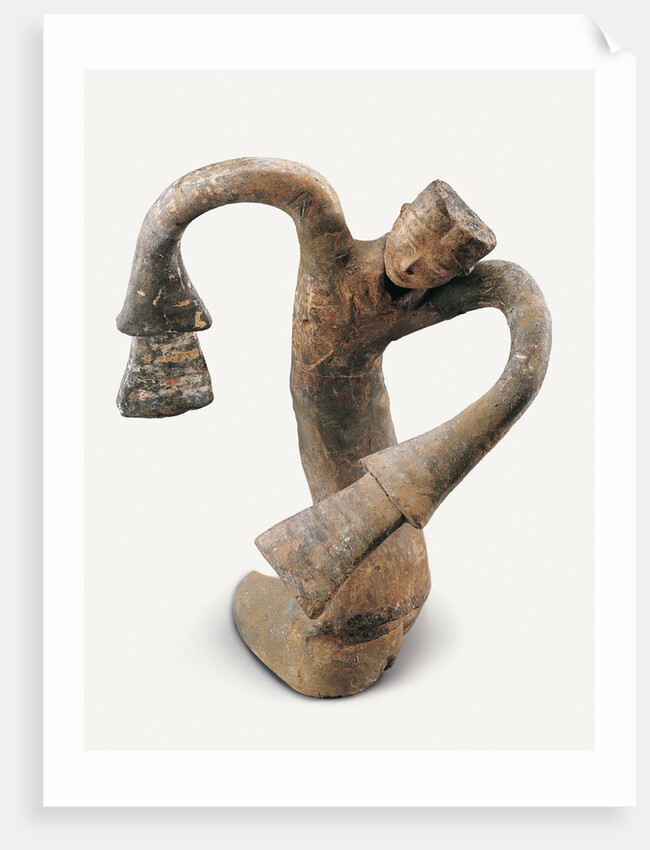 Han Dynasty sculpture of terracotta dancer by Anonymous