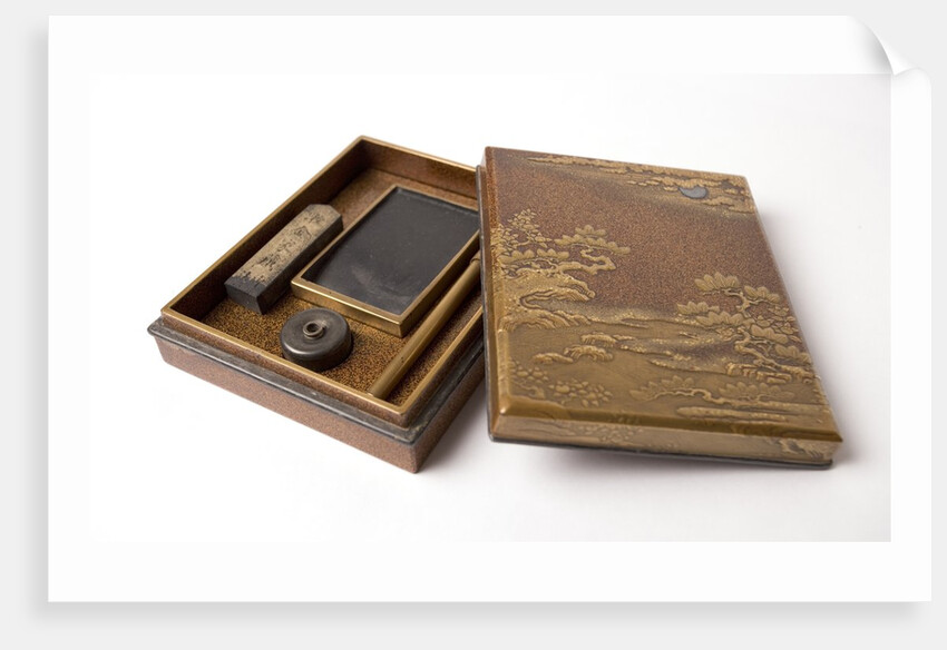 18th century Japanese lacquered writing case by Anonymous