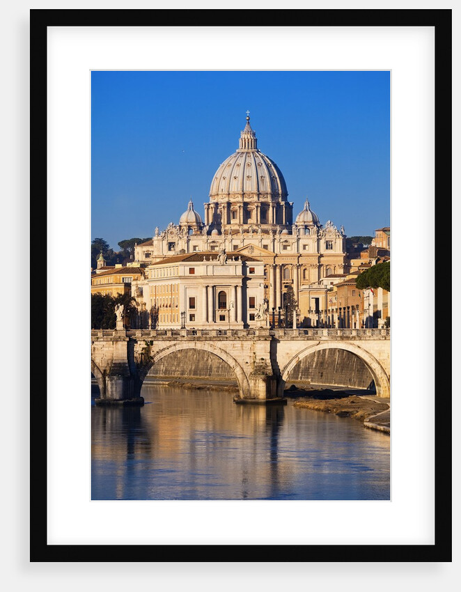Sant'Angelo Bridge and St. Peter's Basilica by Anonymous