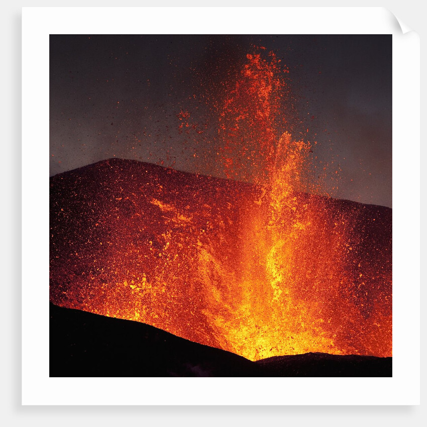 Eruption at Eyjafjallajokull glacier by Anonymous