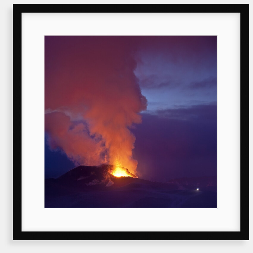 Eruption at Eyjafjallajokull glacier by Anonymous